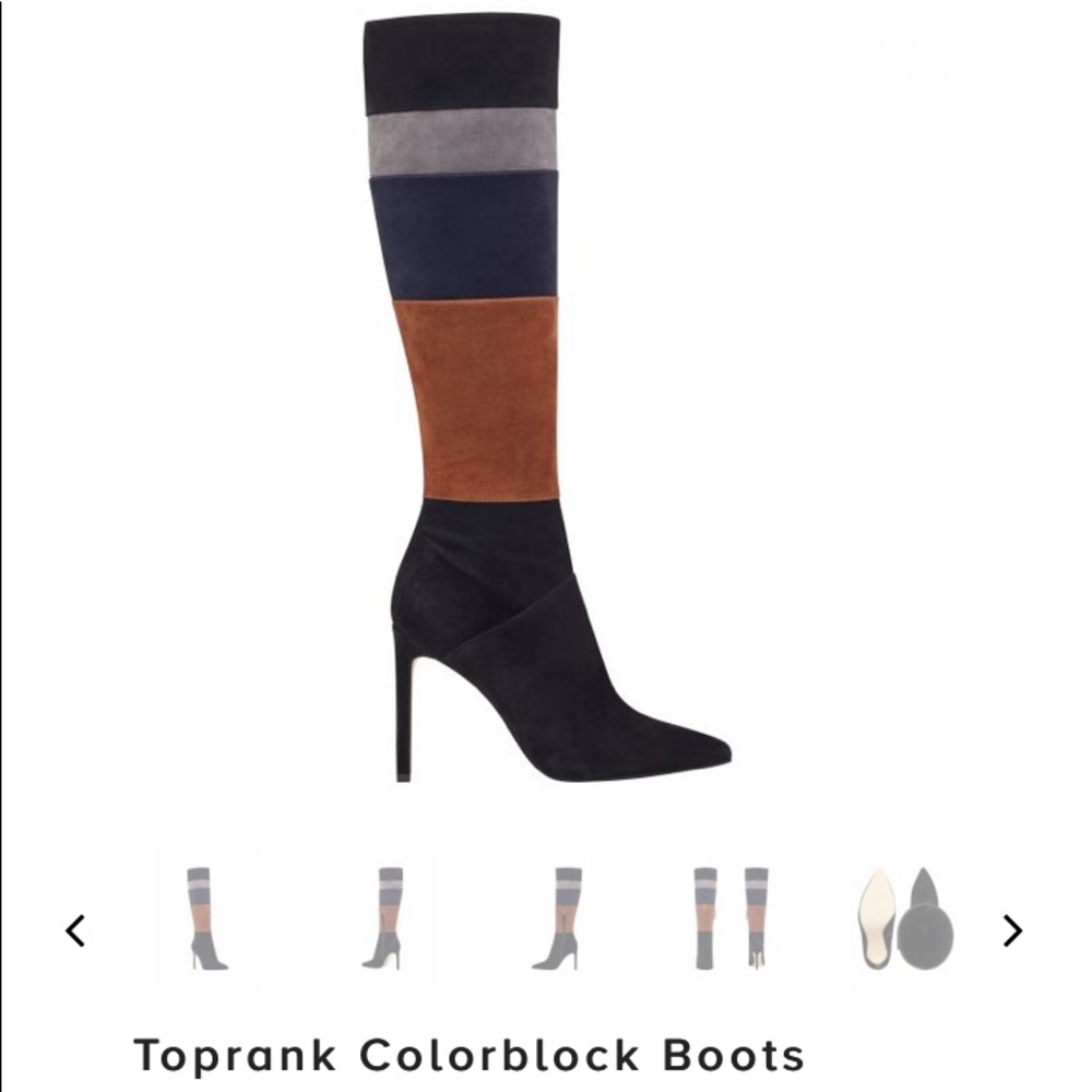 Nine West Toprank Colorblock Boots